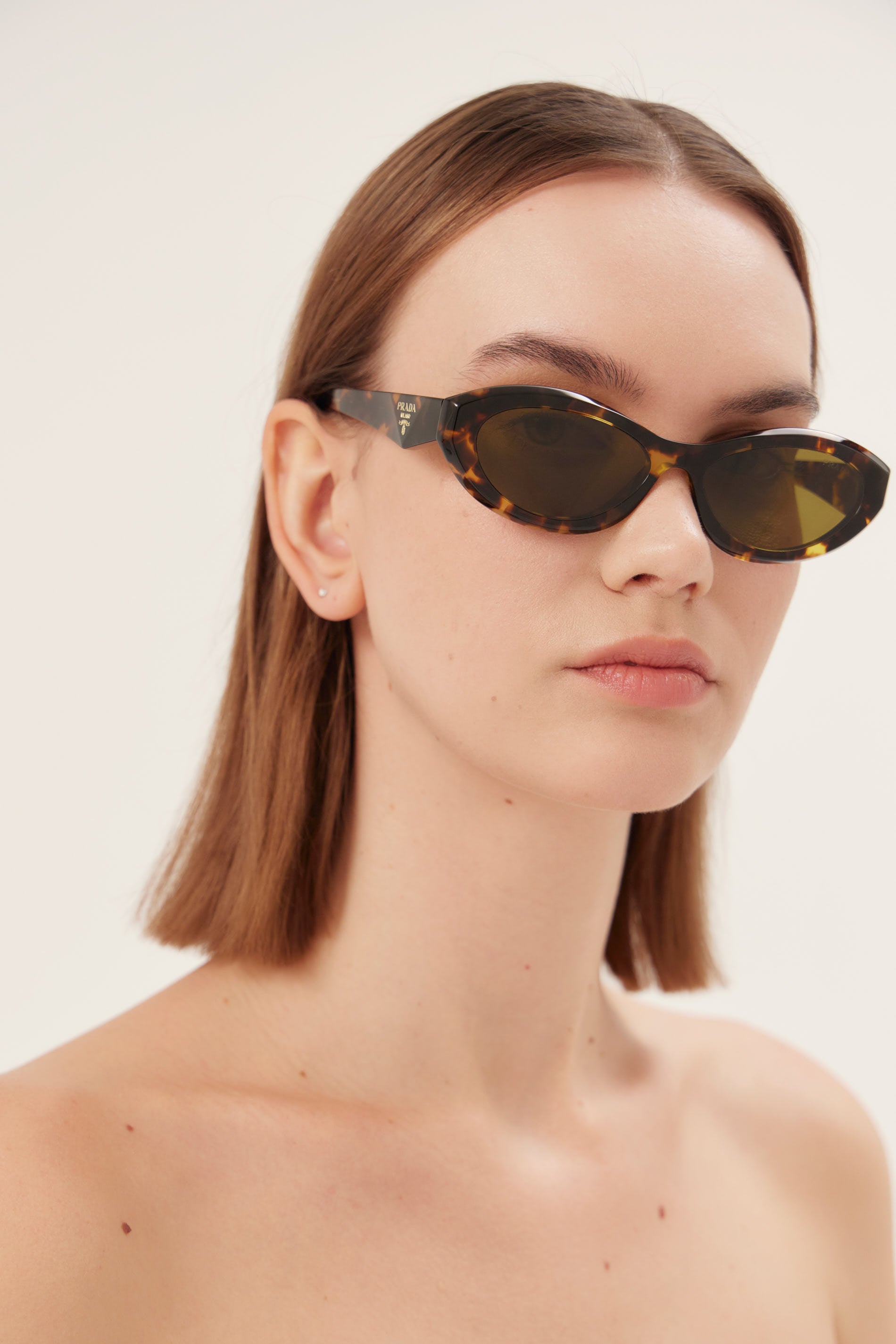 Prada PR26ZS havana oval sunglasses