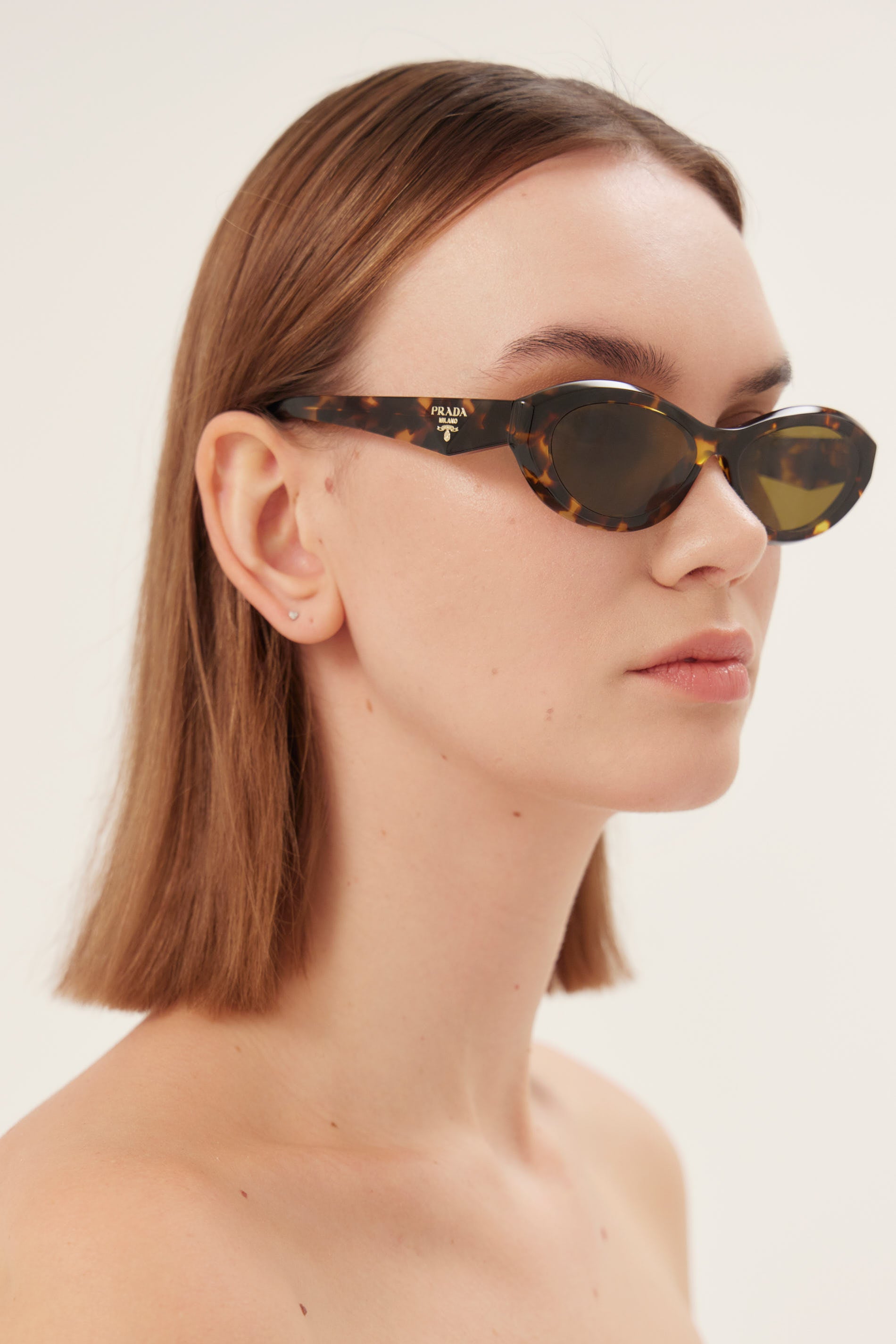 Prada PR26ZS havana oval sunglasses