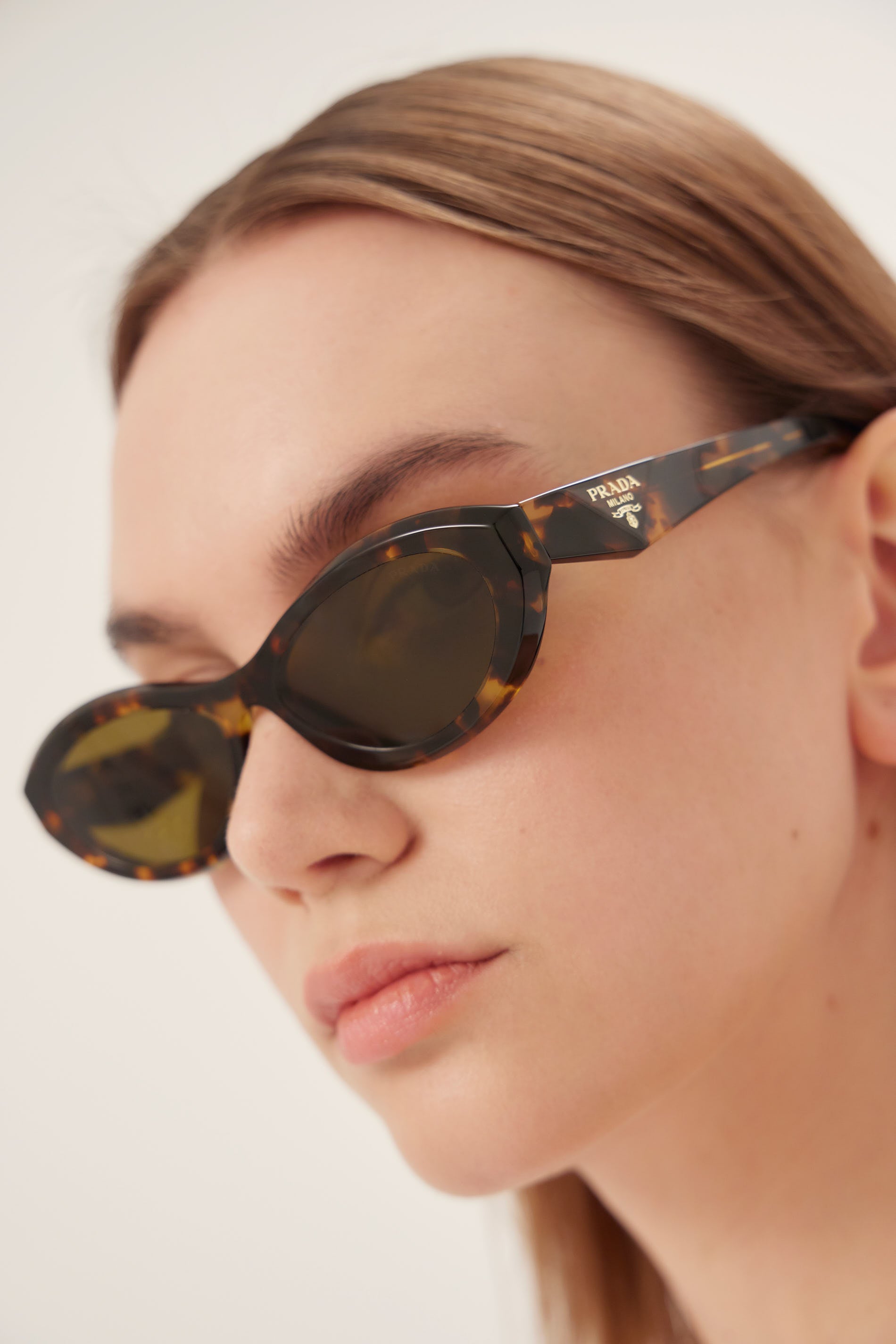 Prada PR26ZS havana oval sunglasses