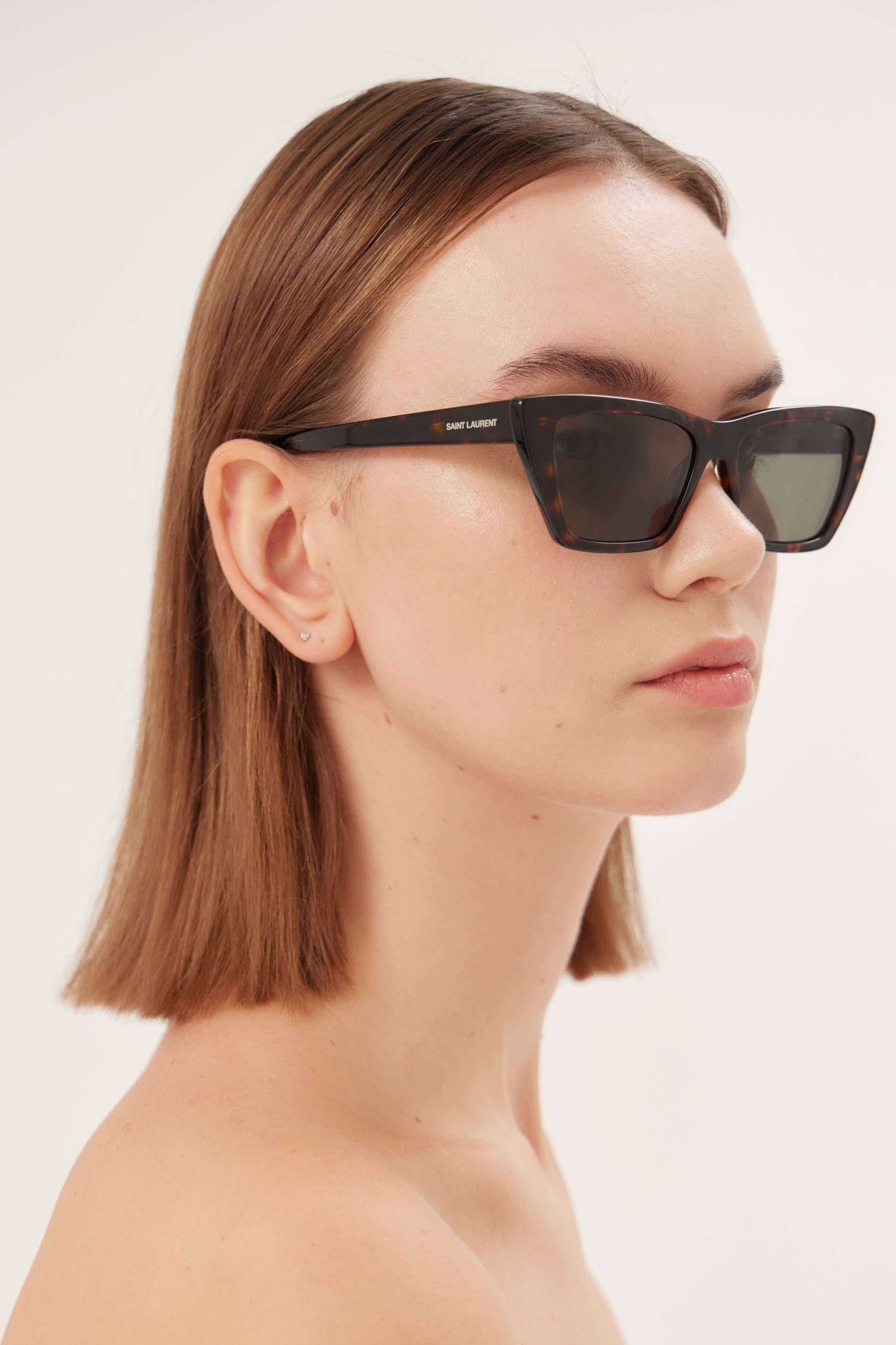 Saint Laurent iconic MICA cat-eye havana sunglasses