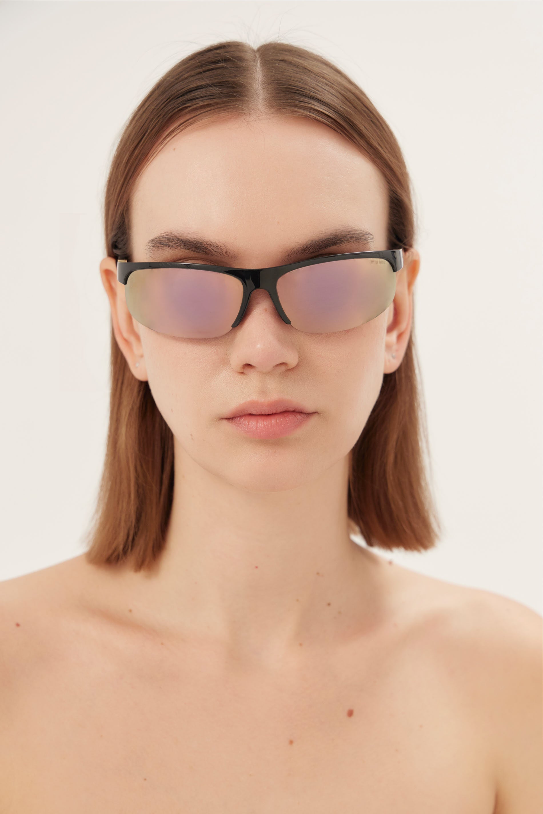 Miu Miu black and pink sunglasses 0MU A02S 1AB90J